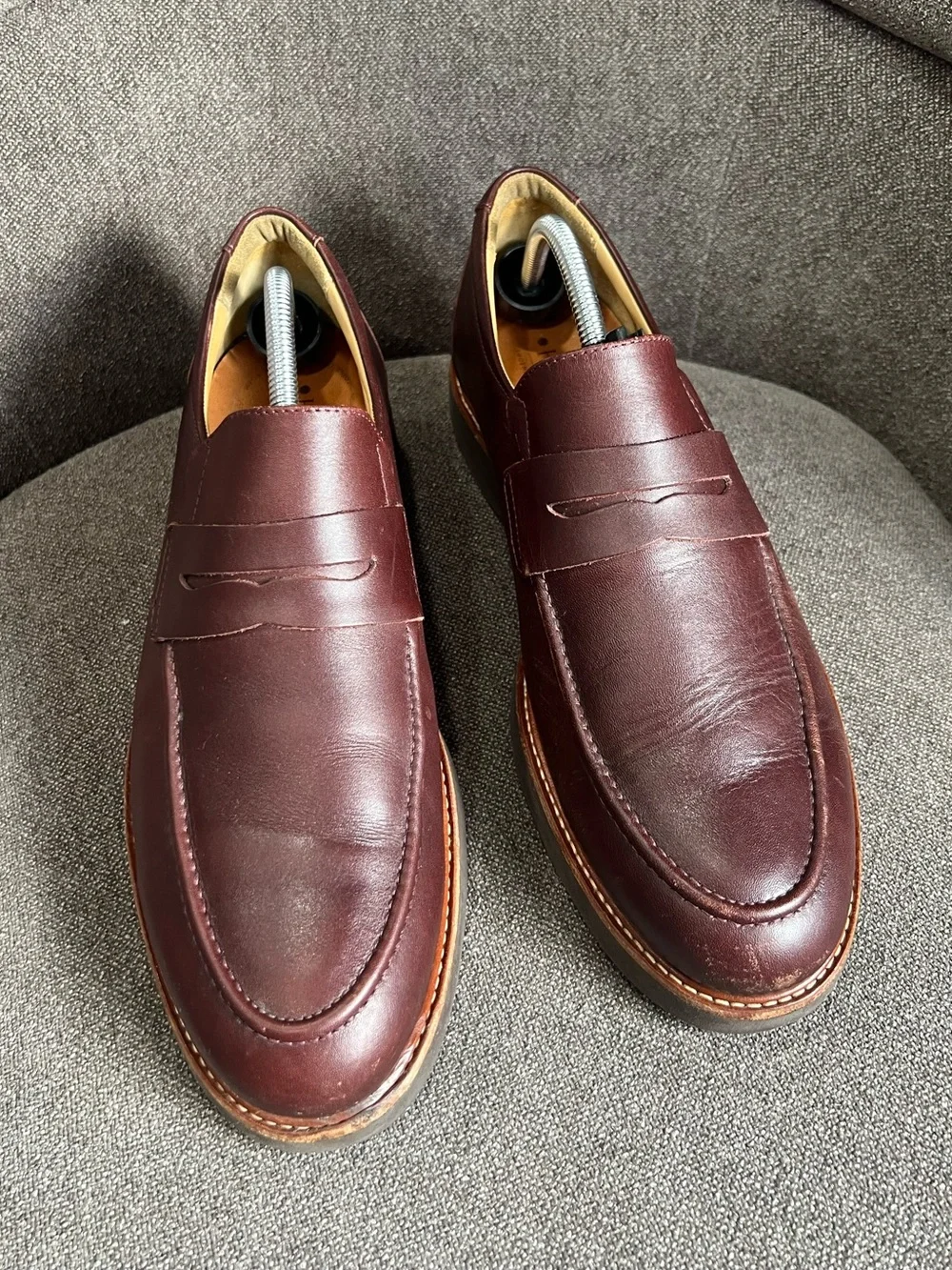 Samuel Hubard leather loafers size  10